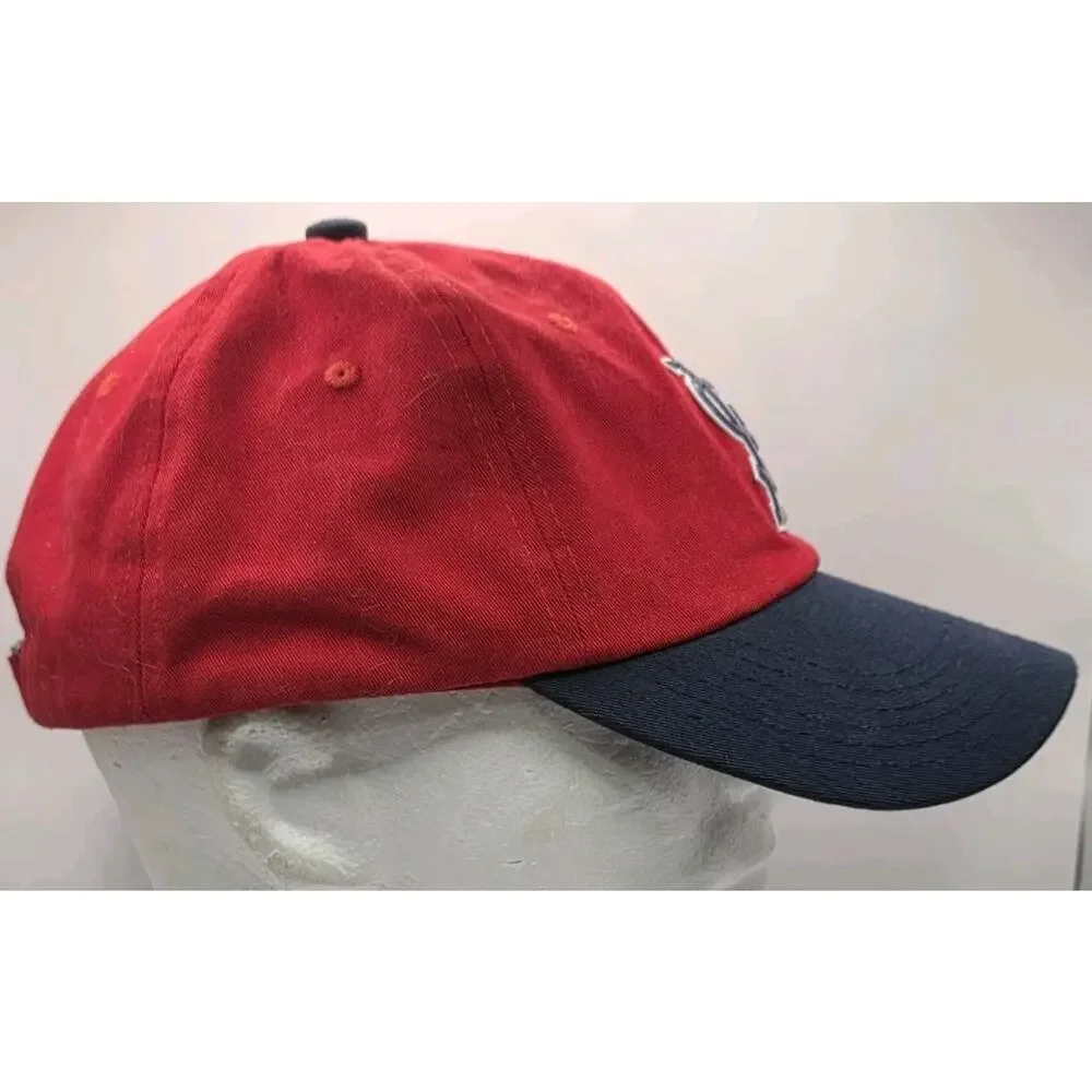 St. Louis Cardinals STL Blue Logo MLB Red Cap Blue‎ Visor Baseball Hat Strapback